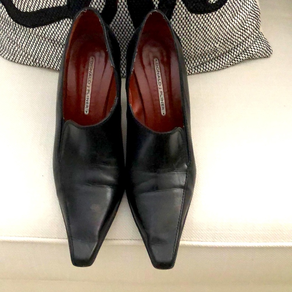Pointed heel by Donald J Pliner